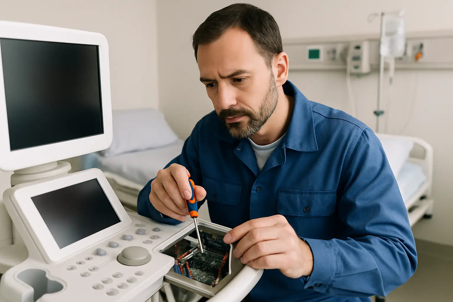 Manutenção que evita paragens em equipamento médico