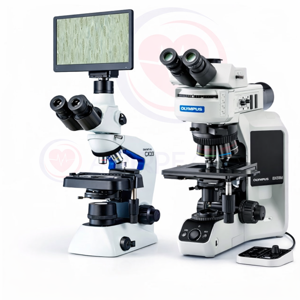 Tipos de microscópios laboratoriais e suas aplicações clínicas em Angola