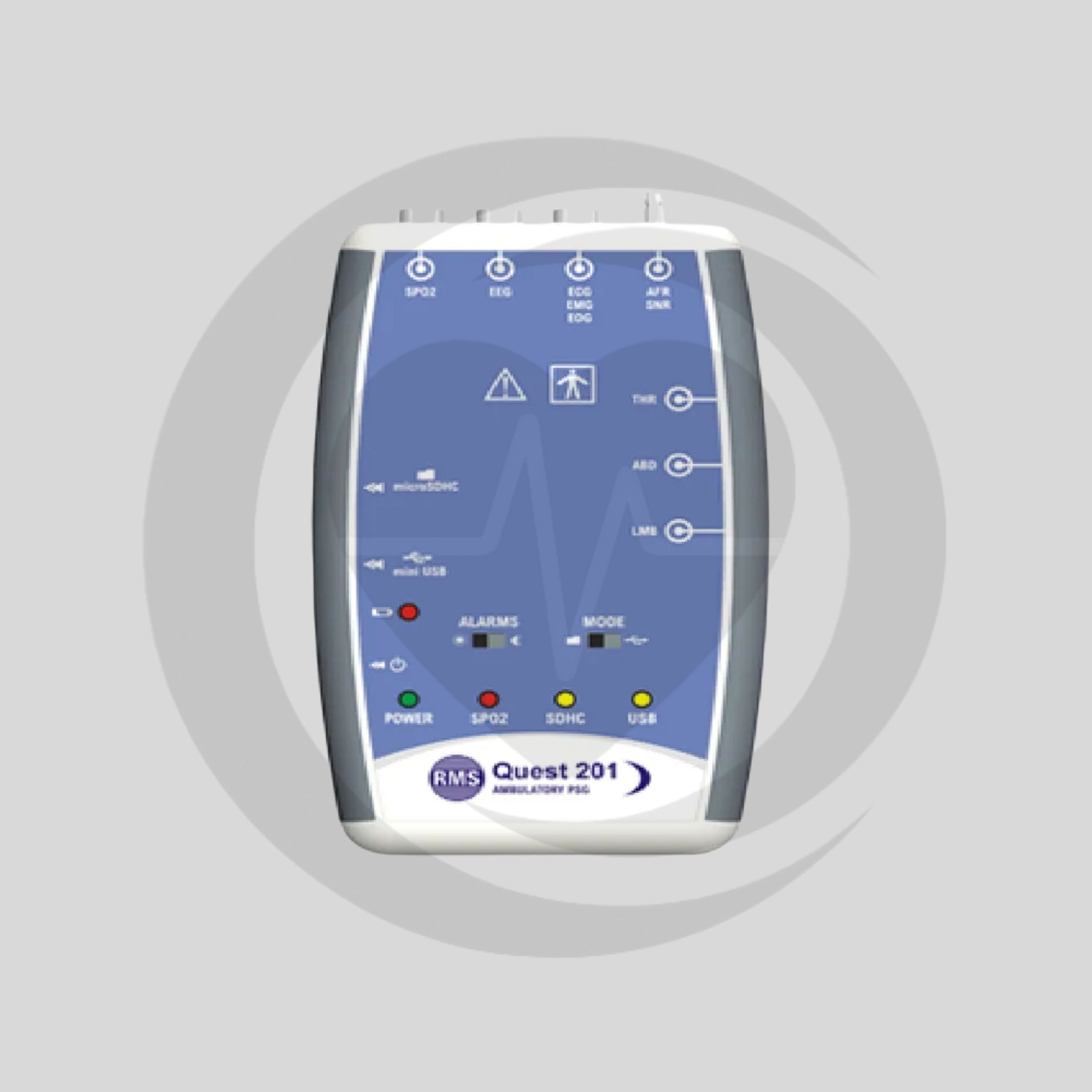 Polissonógrafo Ambulatório de 16 Canais RMS QUEST 201