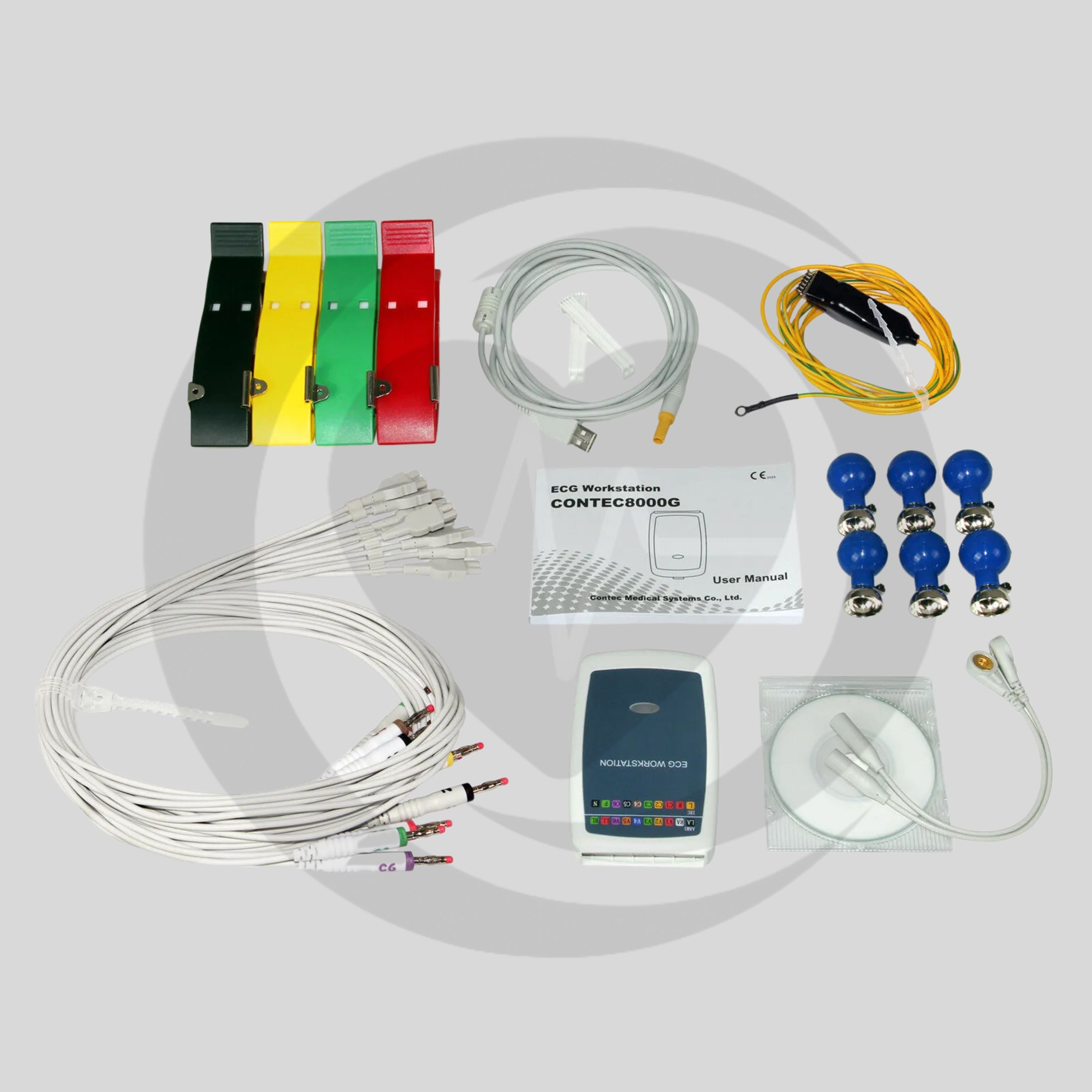 Sistema de ECG de 12 Derivações Baseado em PC CONTEC 8000G/W