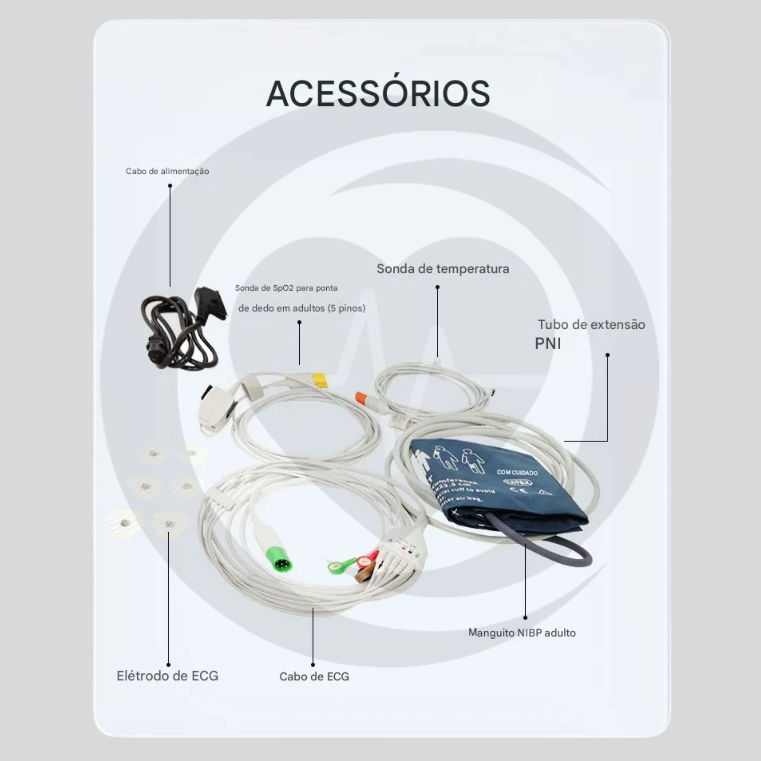 Monitor Multiparamétrico Portátil CONTEC