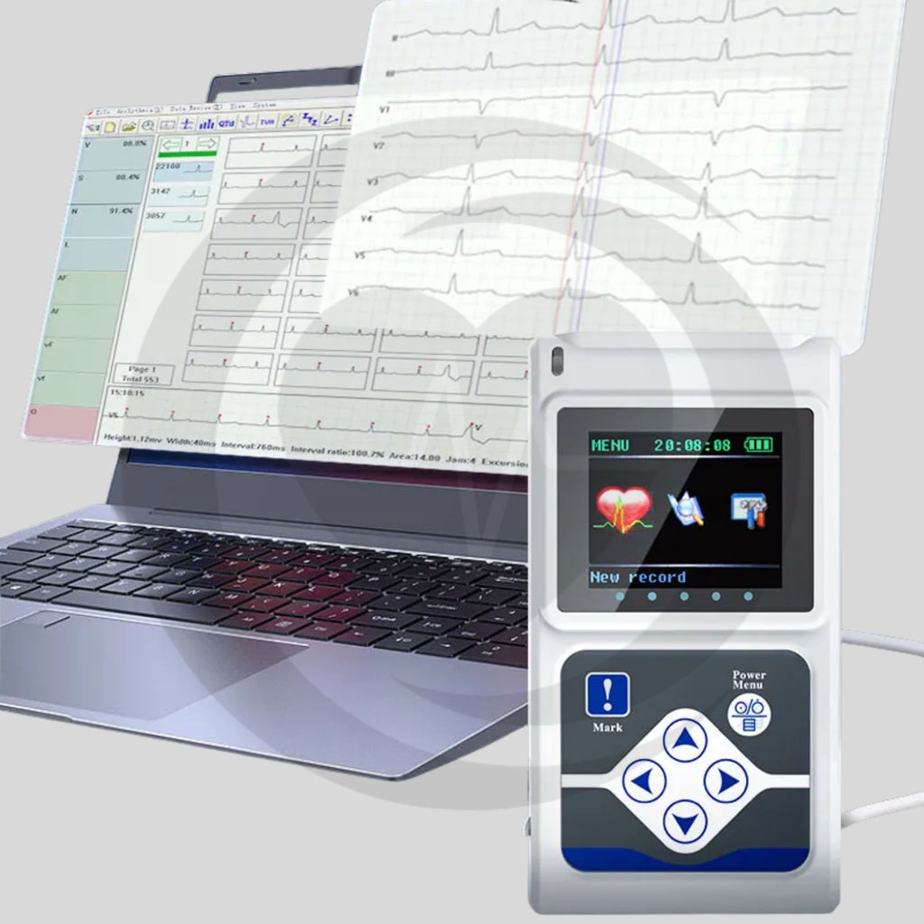 Holter ECG Dinâmico de 3 Derivações (24h/48h/72h) CONTEC TLC9803