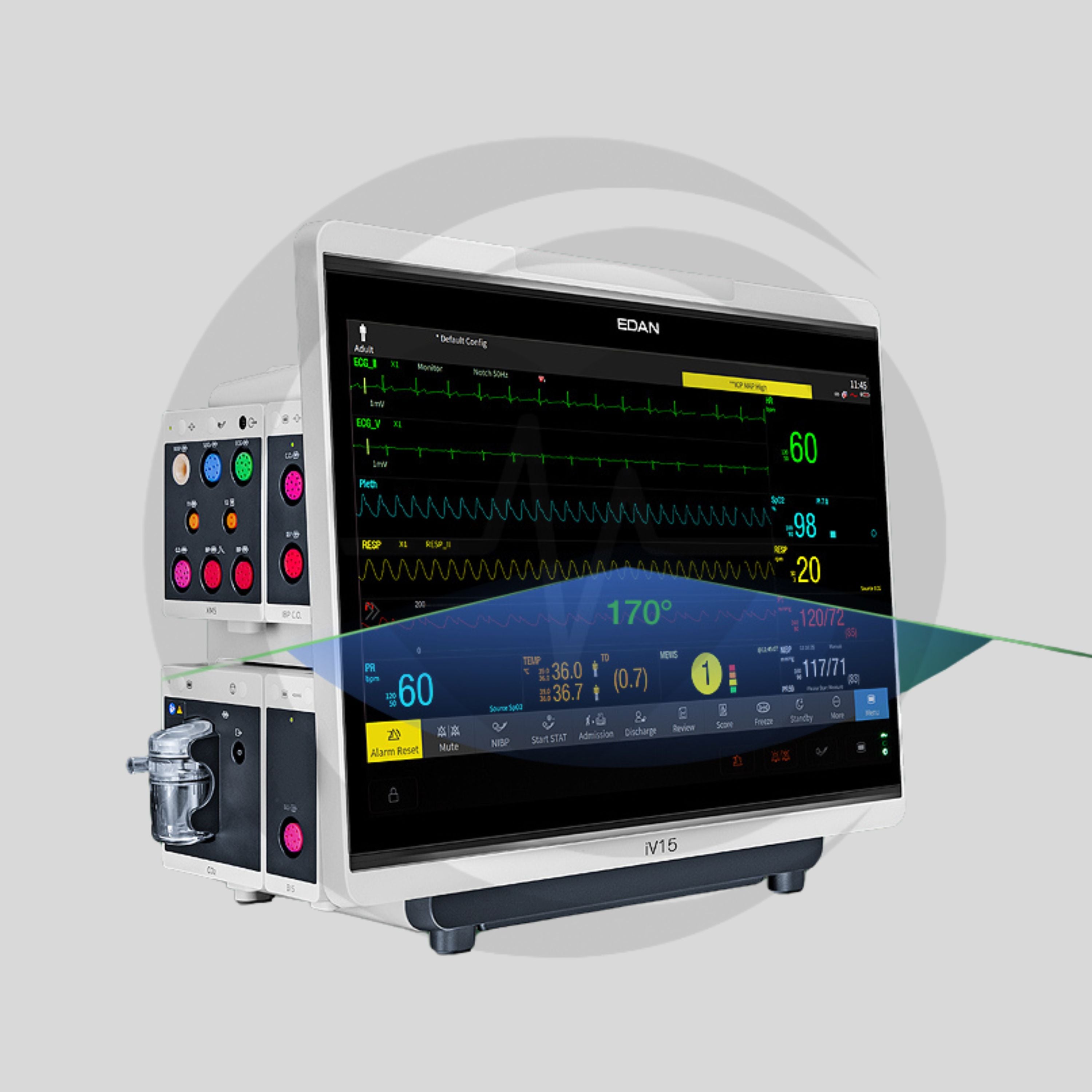 Monitores Modulares de Pacientes EDAN Série iV12/iV15/iV17