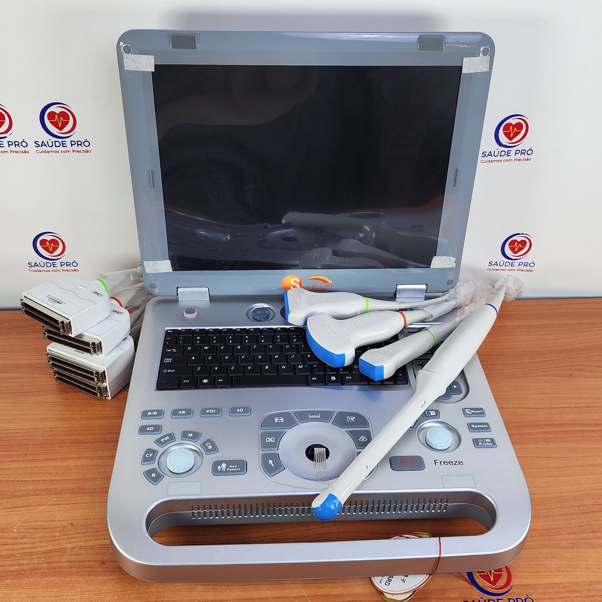 Ecógrafo Doppler Colorido SUN-906B 3D/4D 4 Sondas Cardíaca CW