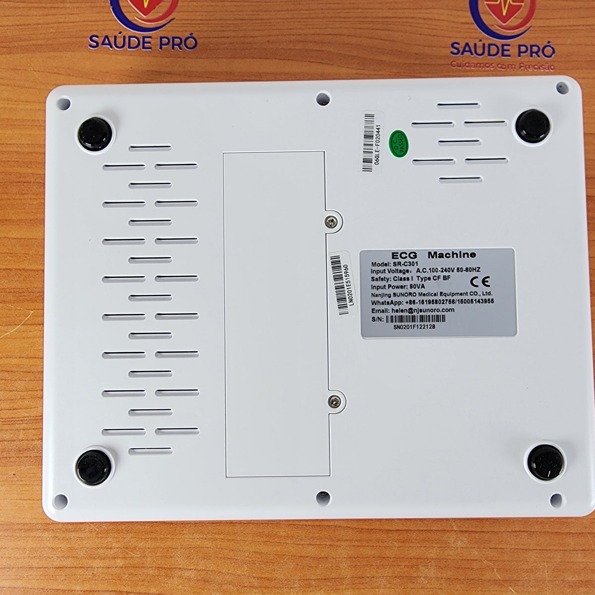 Eletrocardiógrafo Portátil de 3 canais SUNORO SR-C301