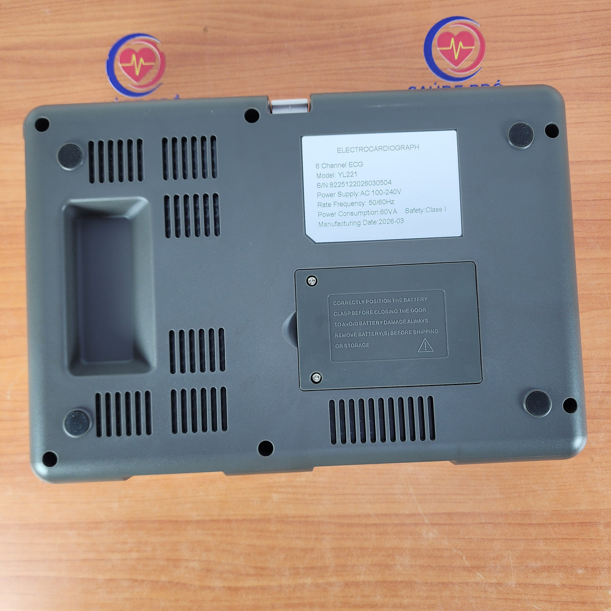Eletrocardiógrafo SunBright YL221 – ECG 6 Canais 12 Derivações