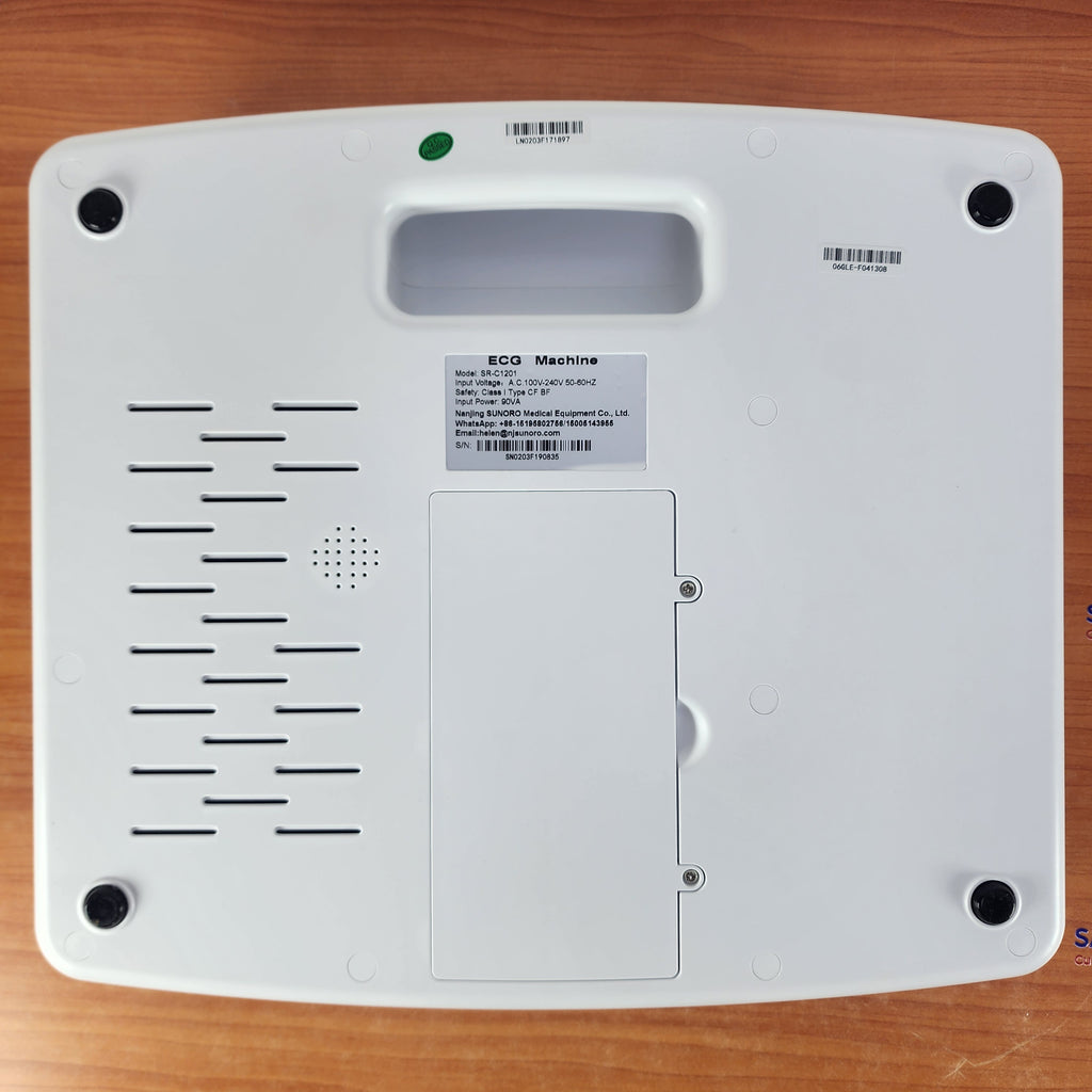 Eletrocardiógrafo Sunoro SR-C1201 | 12 Canais | Teclado F1-F7 | Impressora