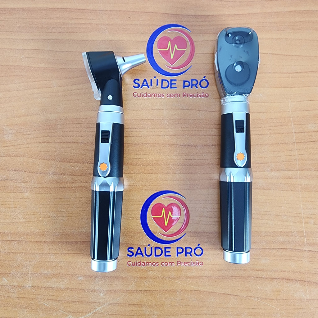 Kit de Otoscópio e Oftalmoscópio Profissional HONSUN HS-OTP10
