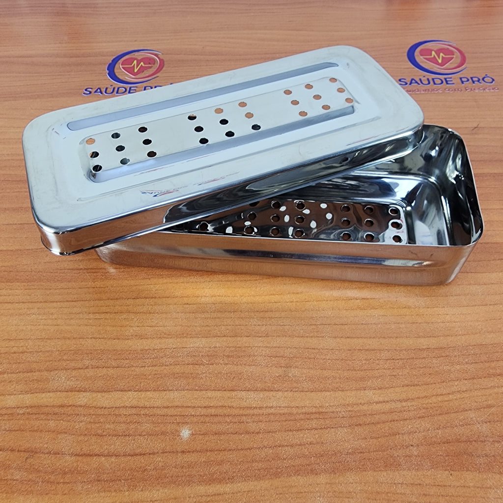 Kit de Pequena Cirurgia 13 Peças Inox Caixa Perfurada - Autoclavável