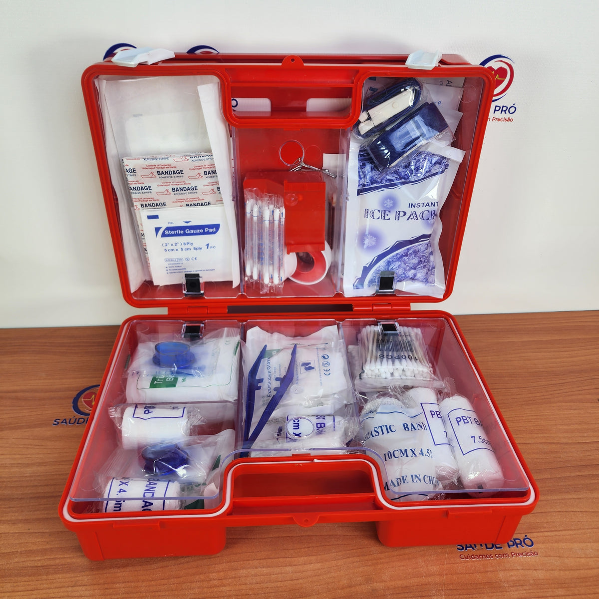 Kit de Primeiros Socorros Profissional para 50 Pessoas – Modelo GKB302 | Padrão Europeu CE