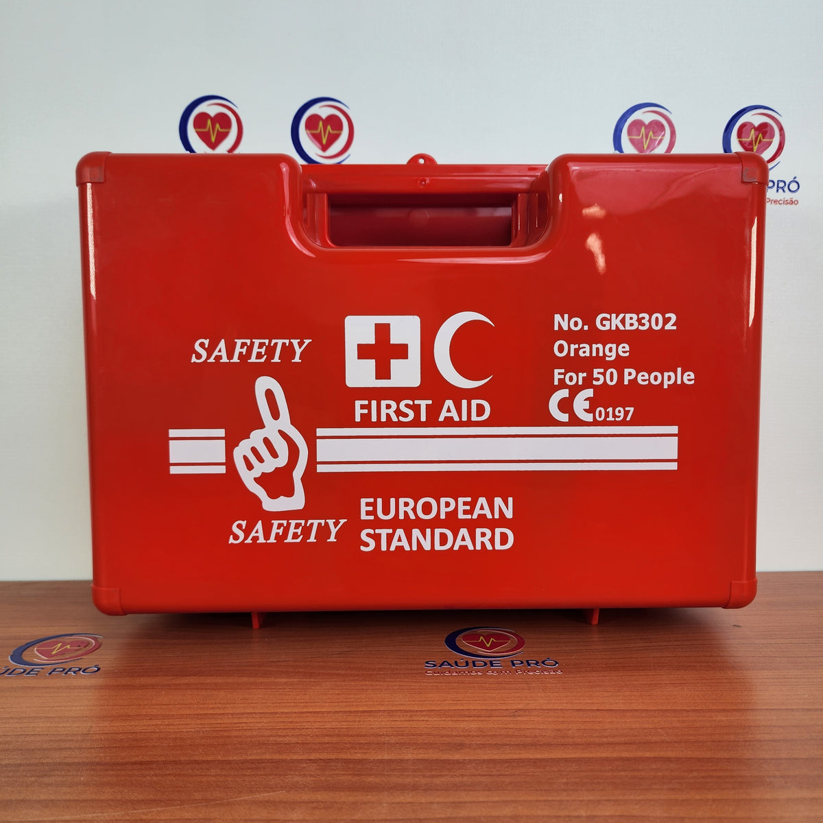 Kit de Primeiros Socorros Profissional para 50 Pessoas – Modelo GKB302 | Padrão Europeu CE
