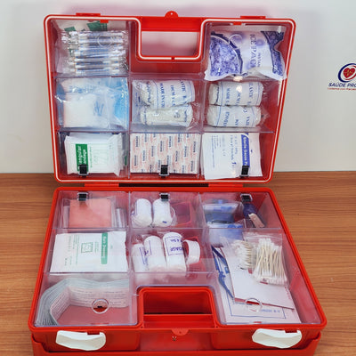 Kit de Primeiros Socorros Profissional para 100 Pessoas – Modelo GKB300 | Padrão Europeu