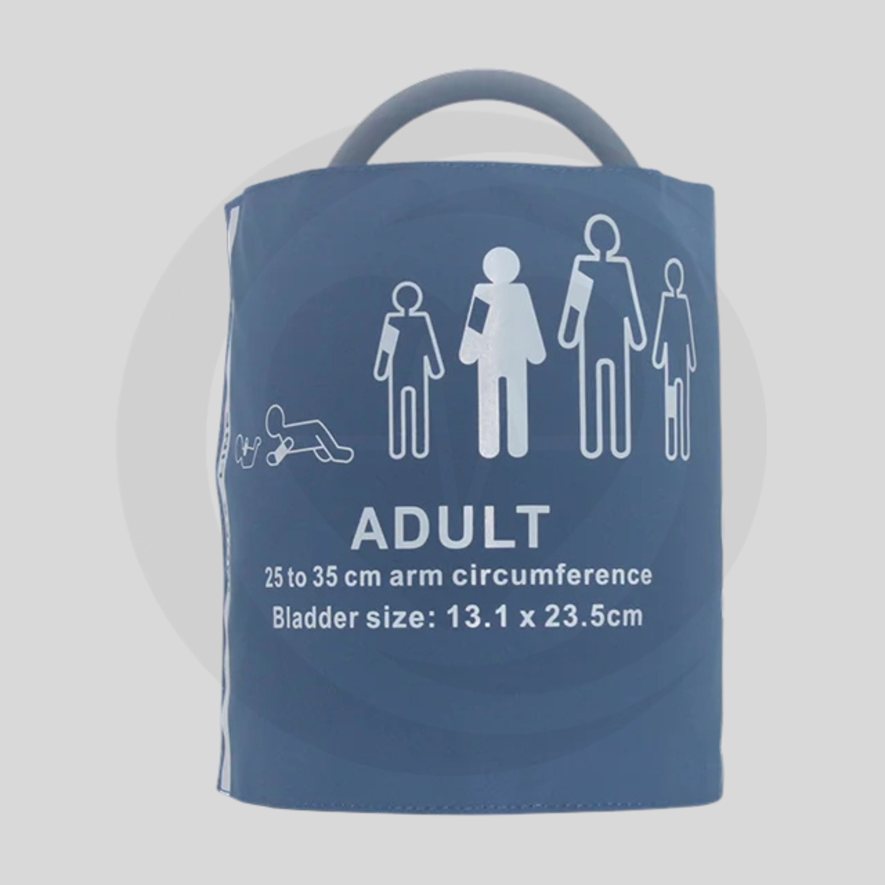 Braçadeira Reutilizável para Adultos – Tubo Único com Saco, 25–35 cm C6711