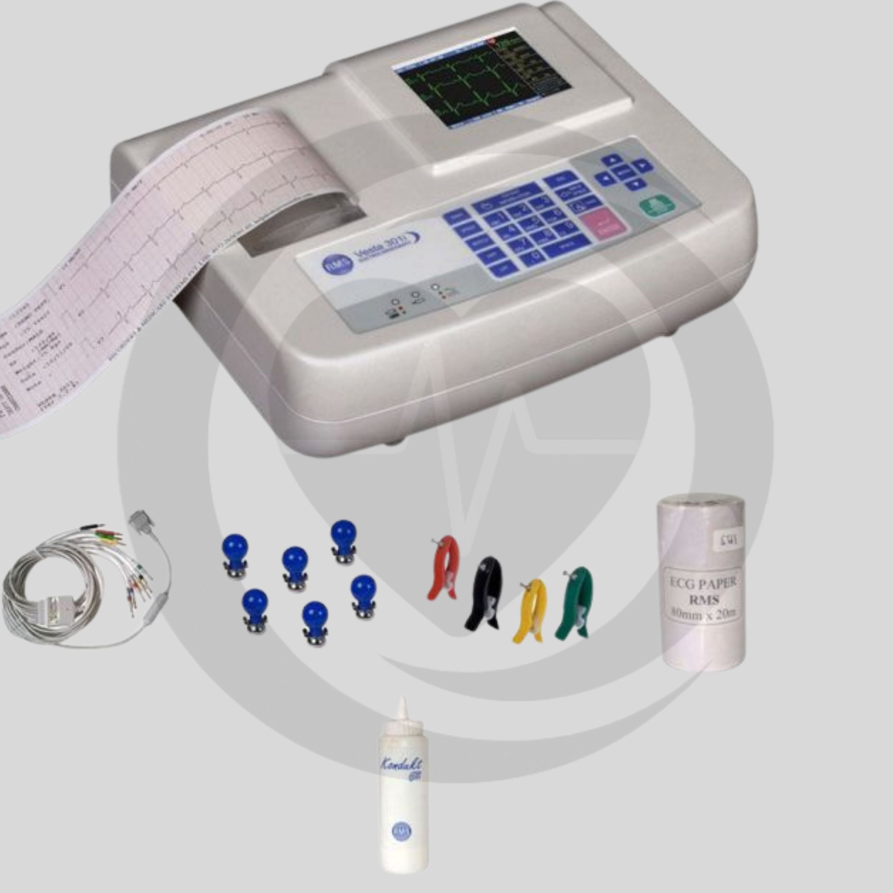 Eletrocardiógrafo Digital de 3 Canais ECG RMS VESTA 301