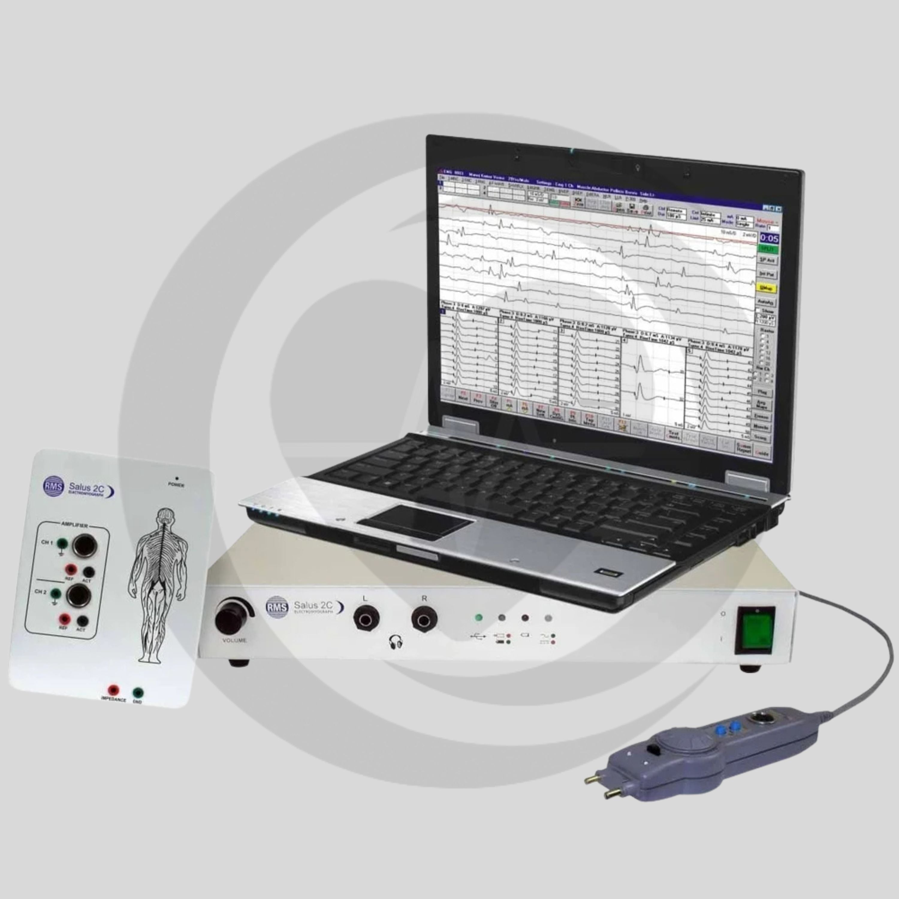 EMG Portátil de 4 Canais RMS SALUS 4C