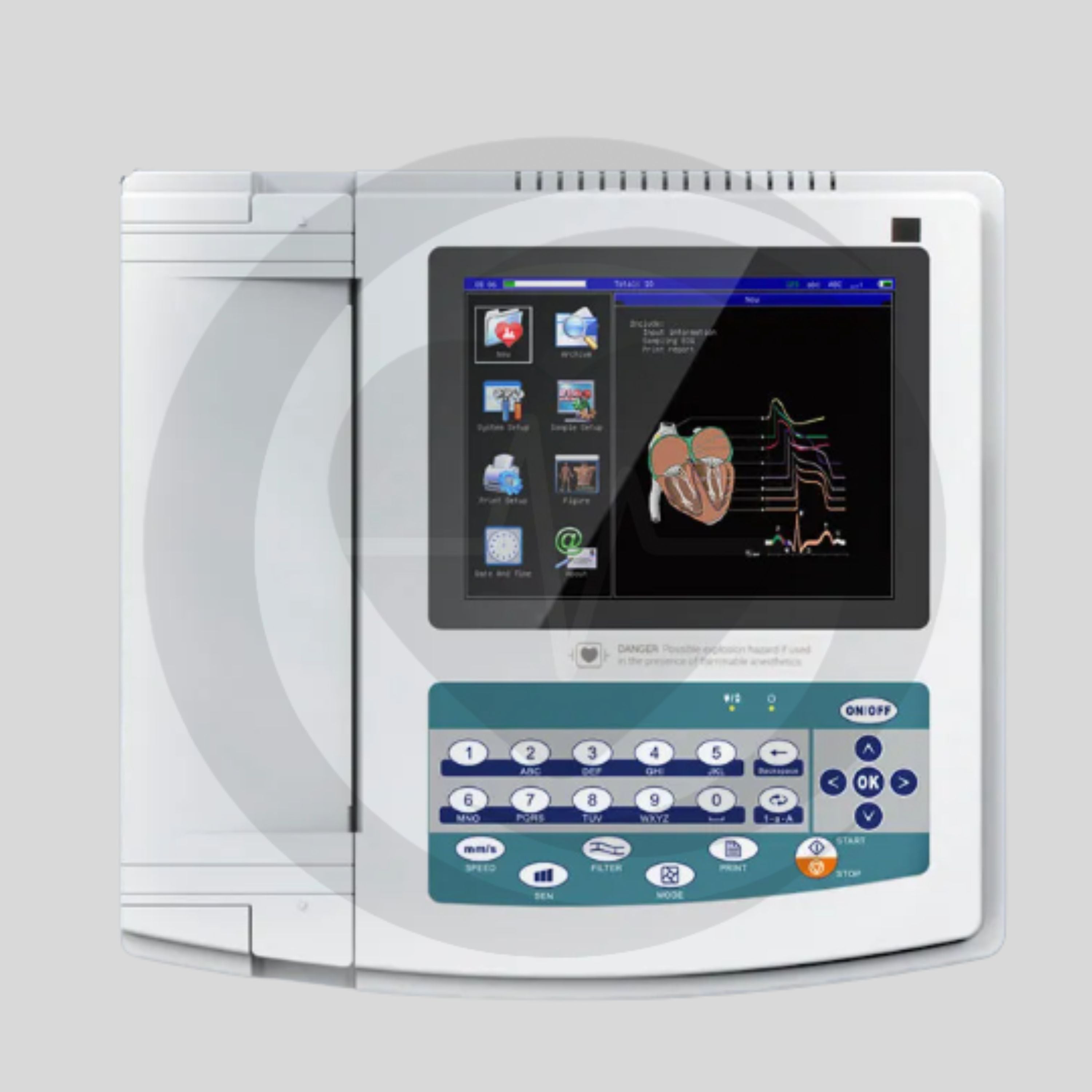 Eletrocardiógrafo Digital de 12 Canais CONTEC ECG1200G