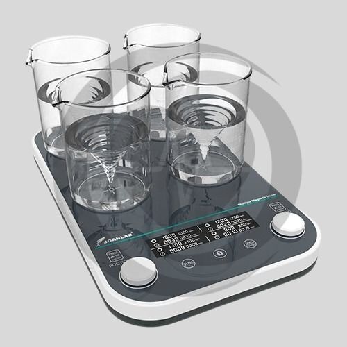 Agitador Magnético de 4 Posições JOANLAB MMS-4Max