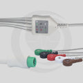 Cabo de ECG de Peça Única Mindray – 5 Derivações Snap, AHA, Resistência 1K G5143S
