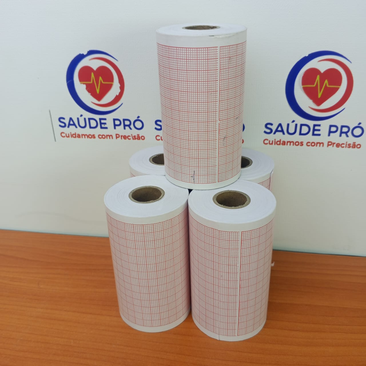 Rolo de Papel Térmico para Eletrocardiograma (ECG) 80mm x 20m