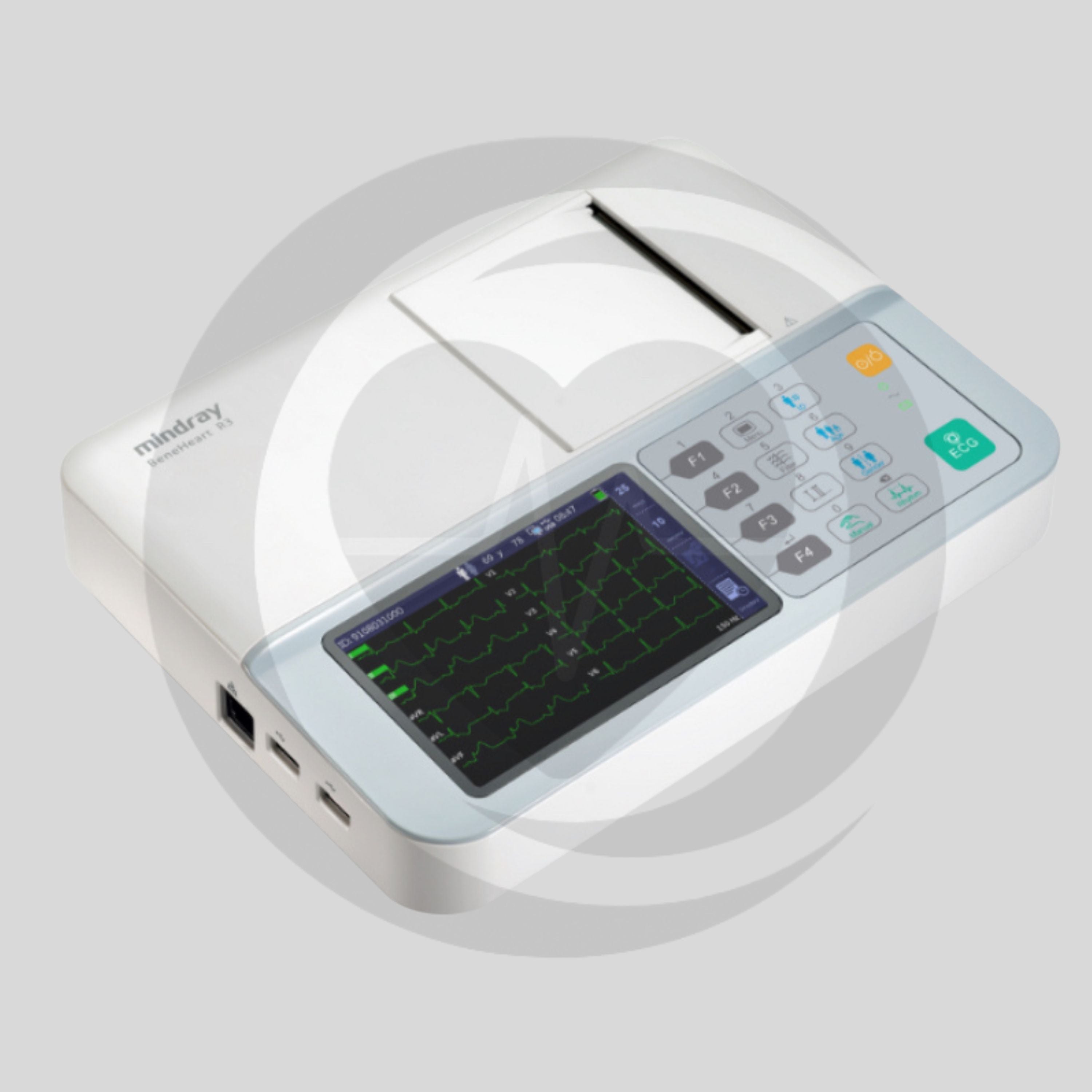 Eletrocardiógrafo Digital Portátil de 3 Canais Mindray BeneHeart R3
