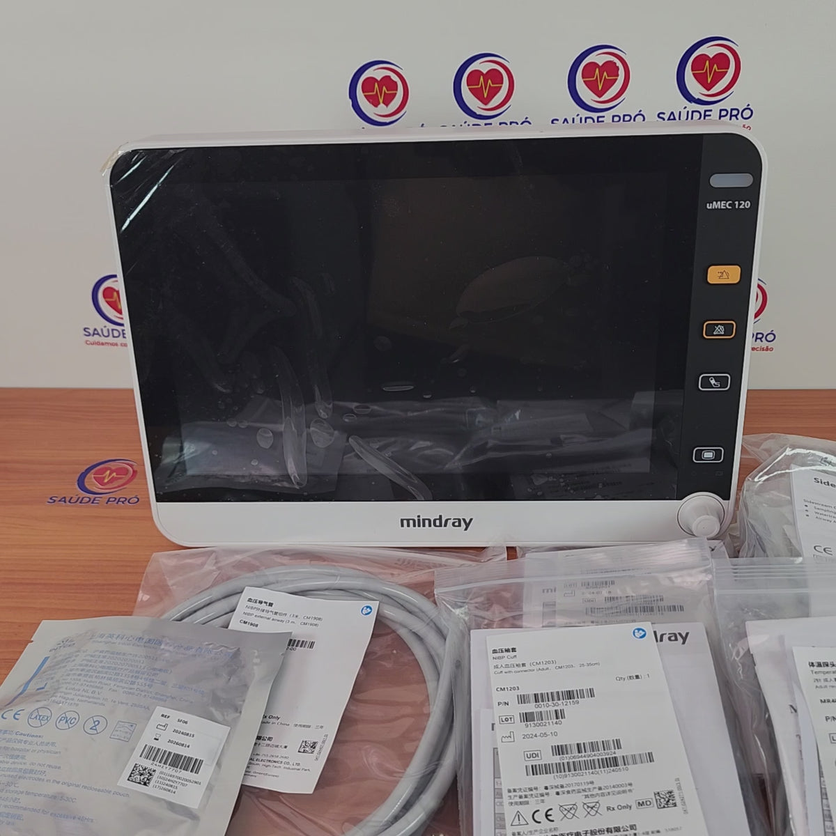 Mindray uMEC 120 — Monitor Multiparâmetro com Capnografia CO2