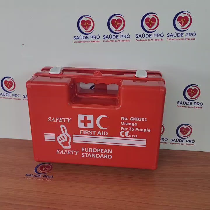 Kit de Primeiros Socorros Profissional para 50 Pessoas – Modelo GKB302 | Padrão Europeu CE