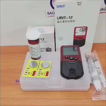 Analisador Hemoglobina URIT-12 | 10s | 13μl | 4-24 g/dL | 10un