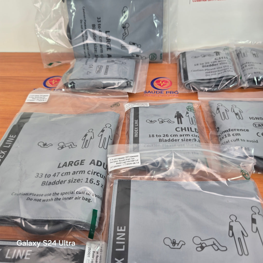 Braçadeira (Manguito) para Medidor de Pressão Arterial – Adulto Grande (33–47 cm)