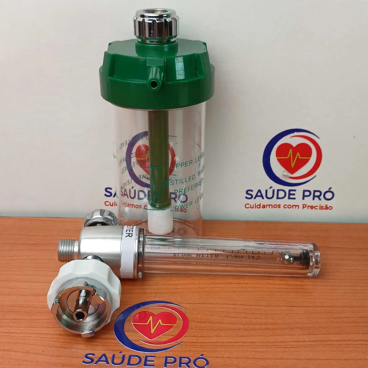 Fluxómetro Oxigénio 250ml | Latão | 0-15 L/min | ABNT | 20un