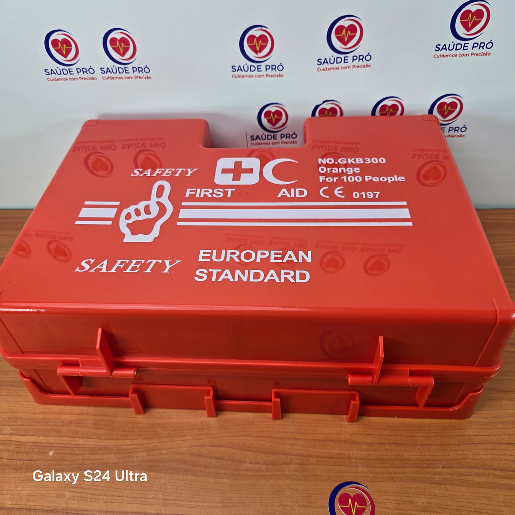 Kit de Primeiros Socorros Profissional para 100 Pessoas – Modelo GKB300 | Padrão Europeu