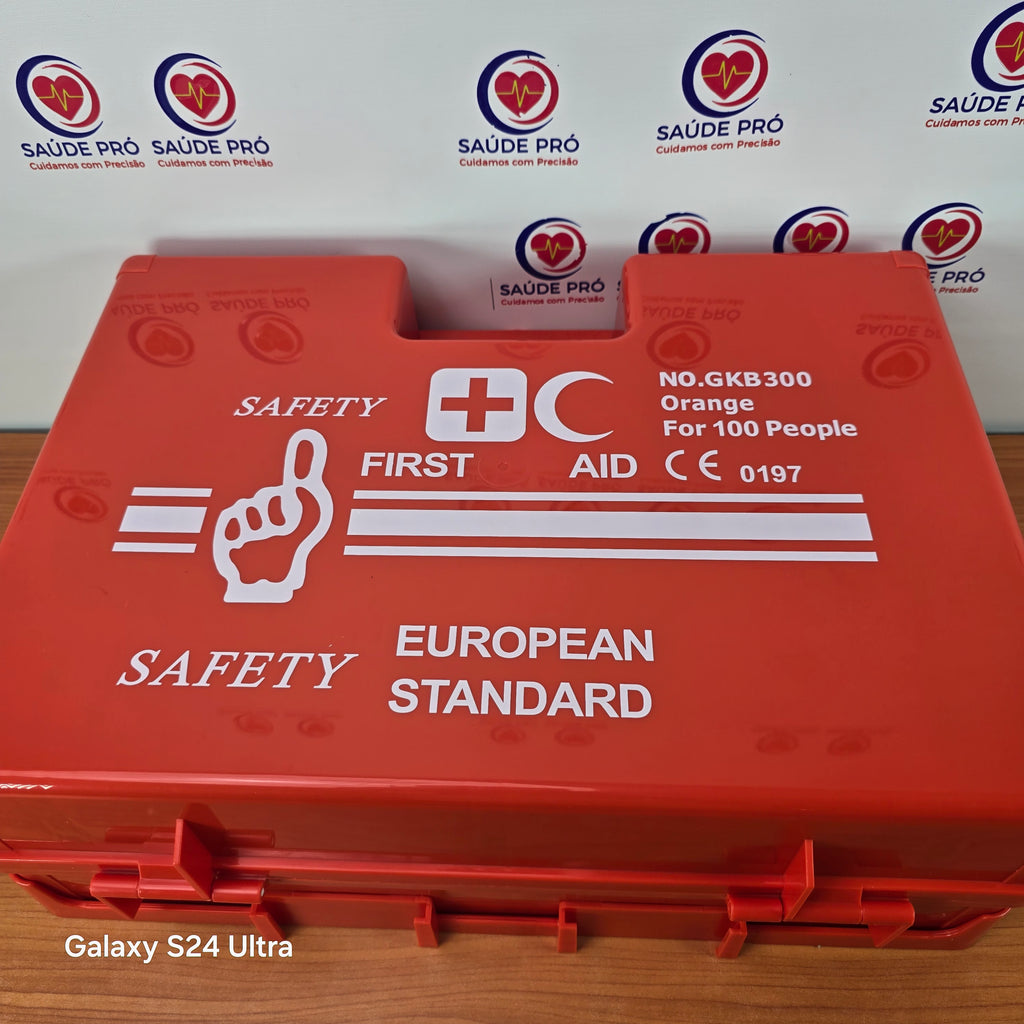 Kit de Primeiros Socorros Profissional para 100 Pessoas – Modelo GKB300 | Padrão Europeu