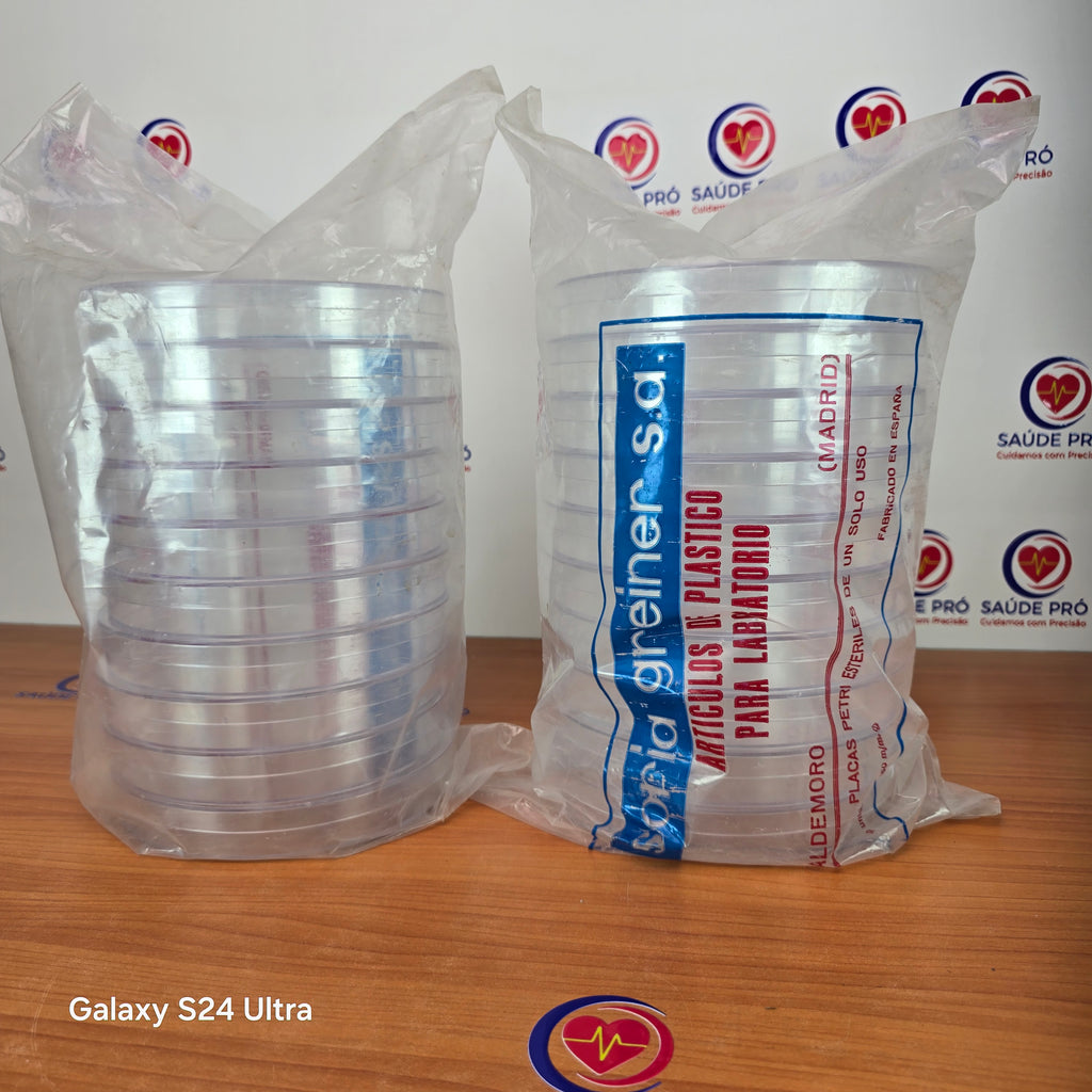 Placas de Petri Estéreis Descartáveis – Uso Laboratorial