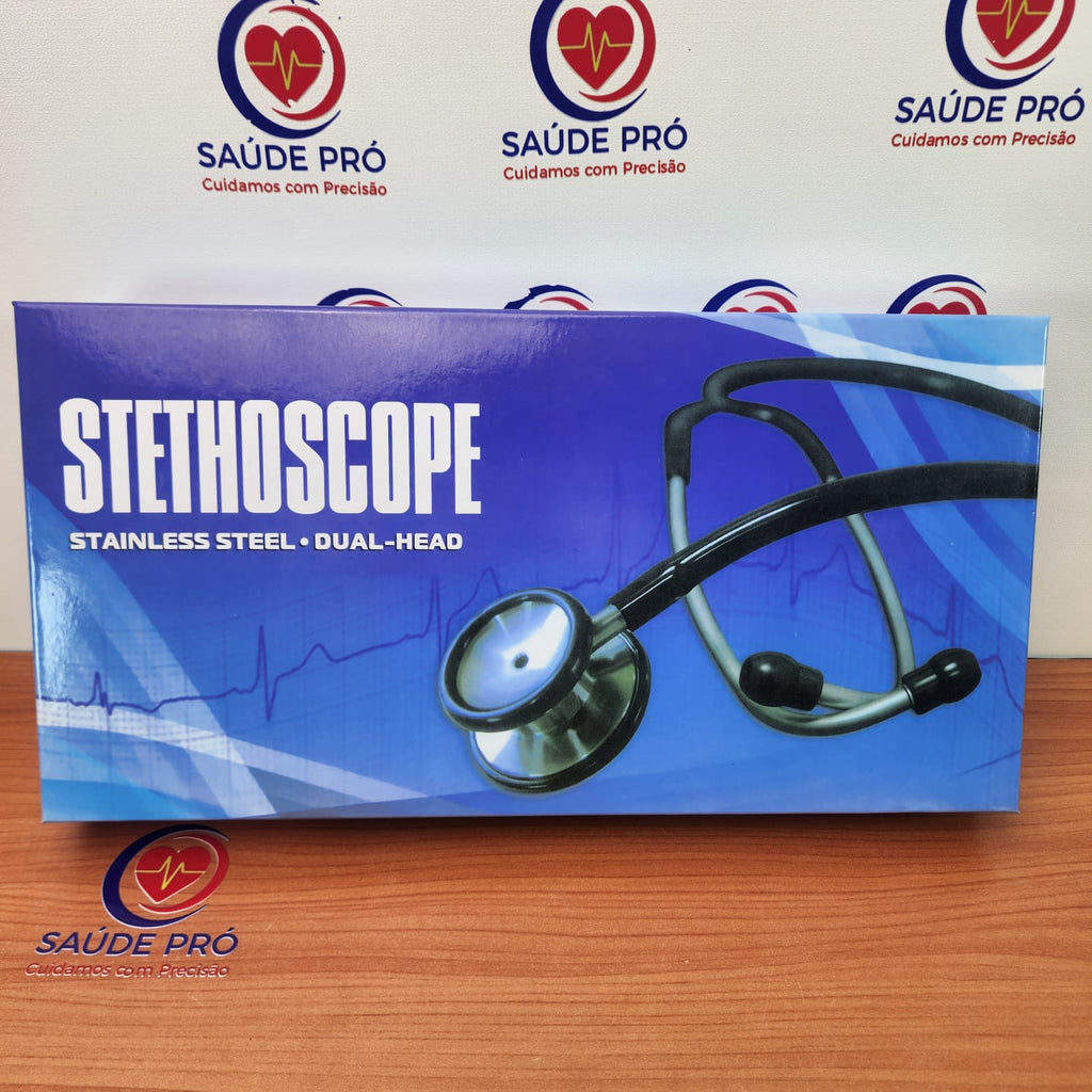 Estetoscópio Clínico Profissional Dual Head em Aço Inoxidável