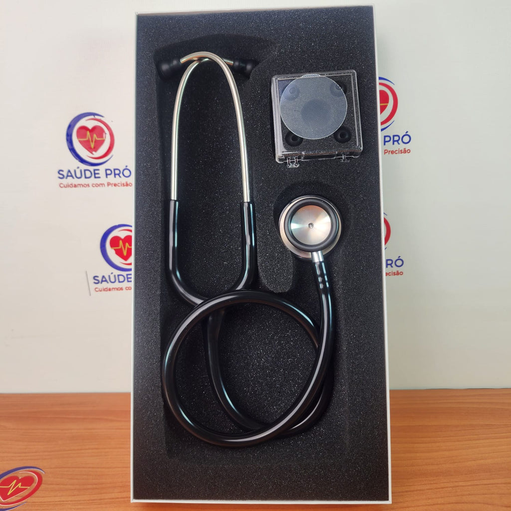 Estetoscópio Clínico Profissional Dual Head em Aço Inoxidável