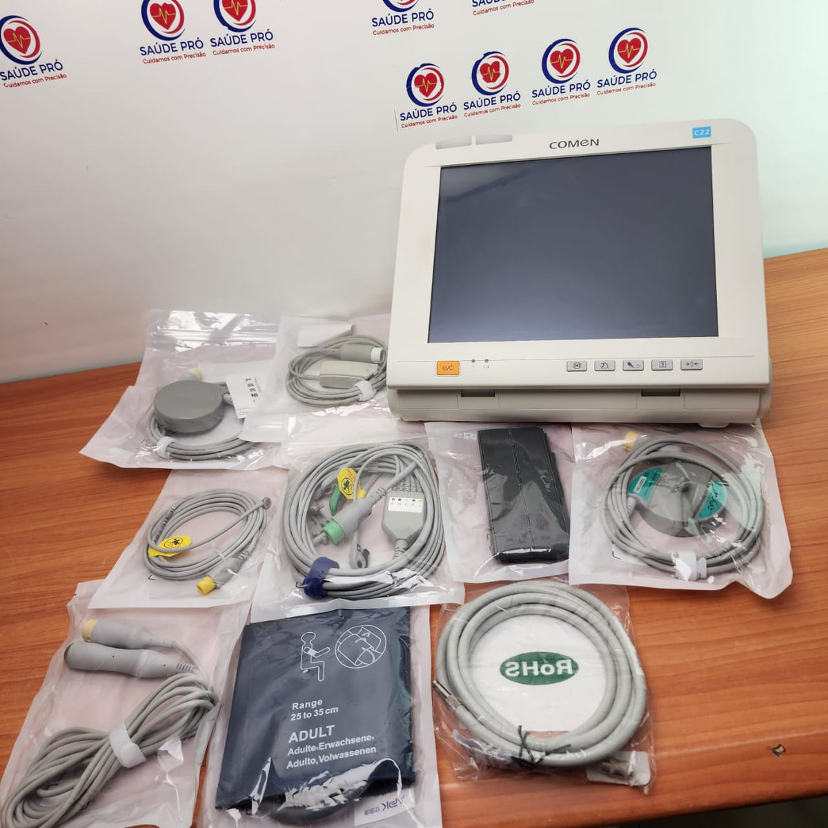 Comen C22 Cardiotocógrafo | FHR TOCO NIBP SpO2 ECG | 12,1"