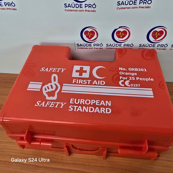 Kit de Primeiros Socorros para 25 Pessoas – Modelo GKB301 | Padrão Europeu CE