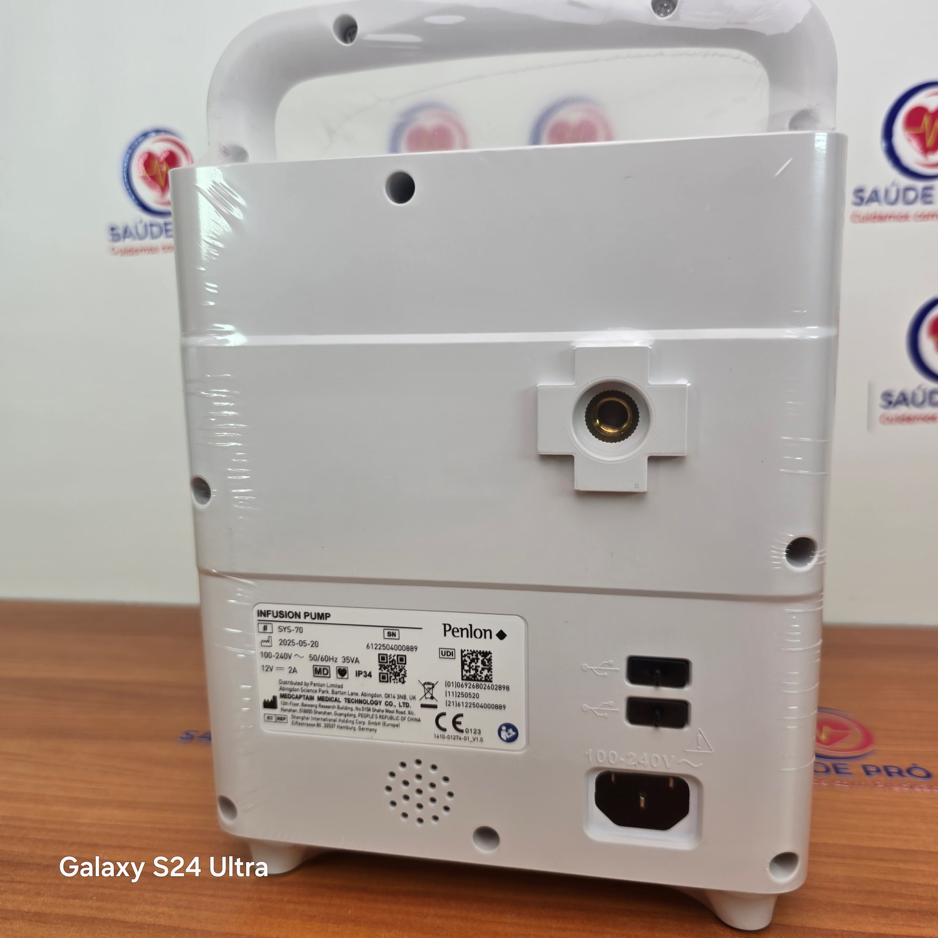 Bomba de Infusão Volumétrica Portátil Penlon SYS-70