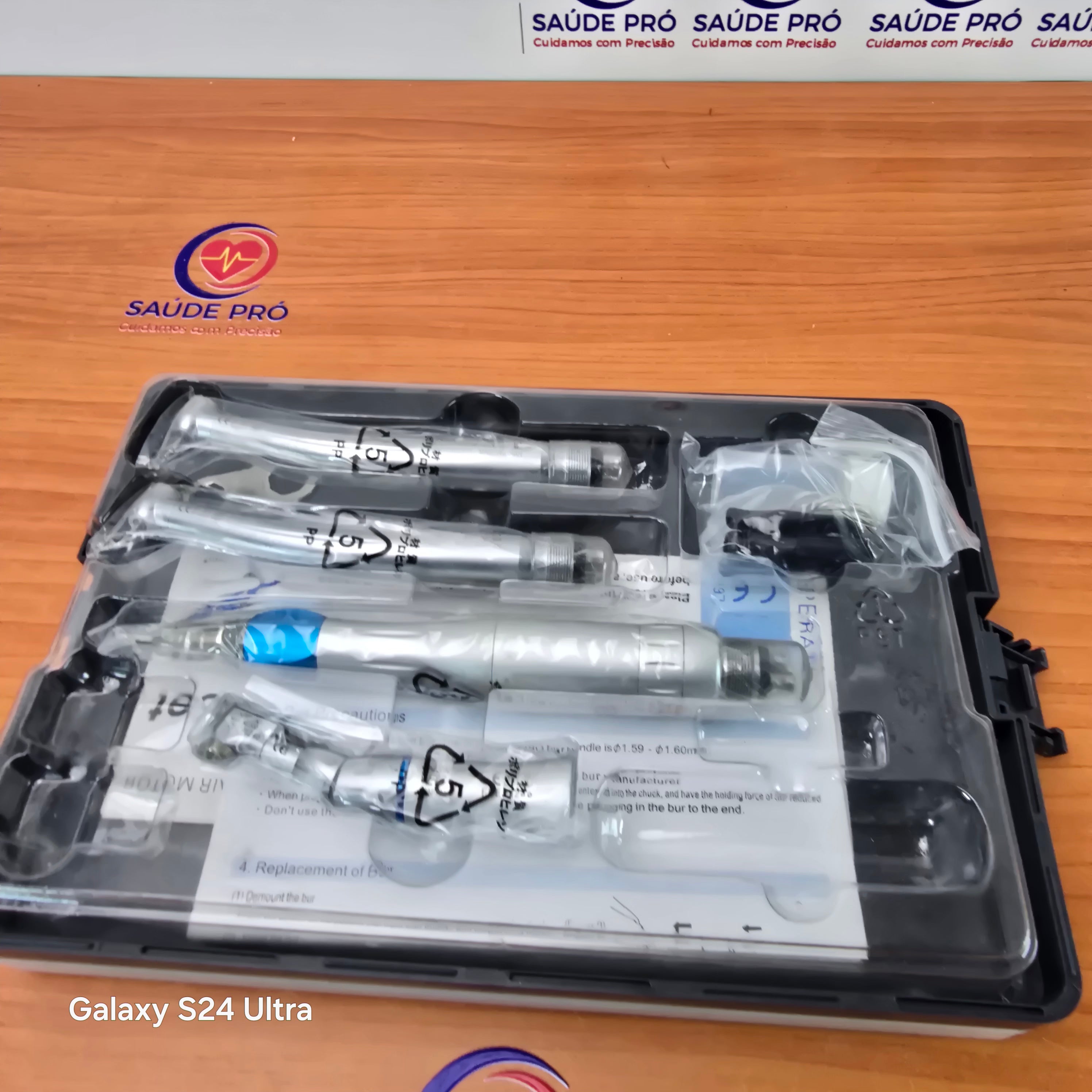 Kit Acadêmico Odontológico – Alta Rotação, Contra-Ângulo e Micromotor