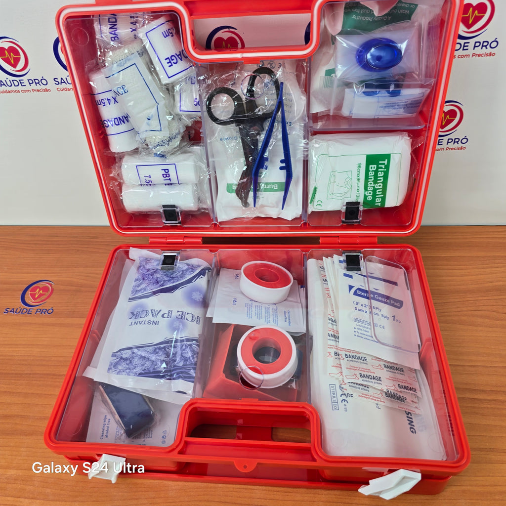 Kit de Primeiros Socorros Profissional para 50 Pessoas – Modelo GKB302 | Padrão Europeu CE