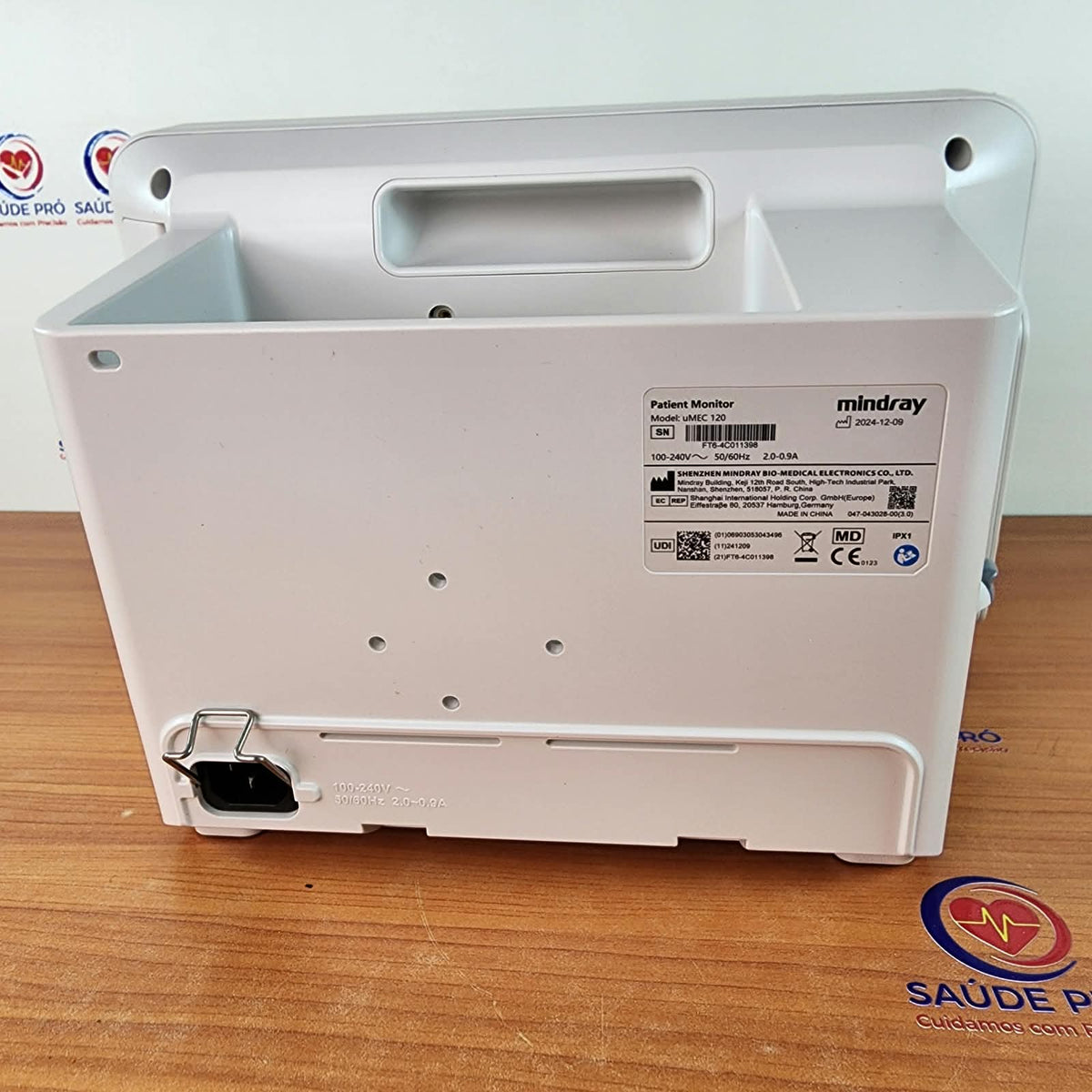 Mindray uMEC 120 — Monitor Multiparâmetro com Capnografia CO2