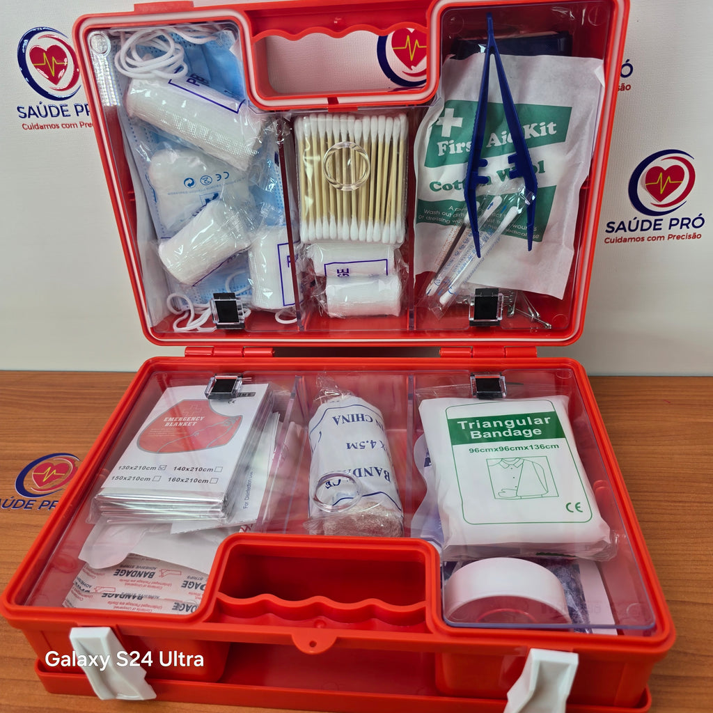 Kit de Primeiros Socorros para 25 Pessoas – Modelo GKB301 | Padrão Europeu CE