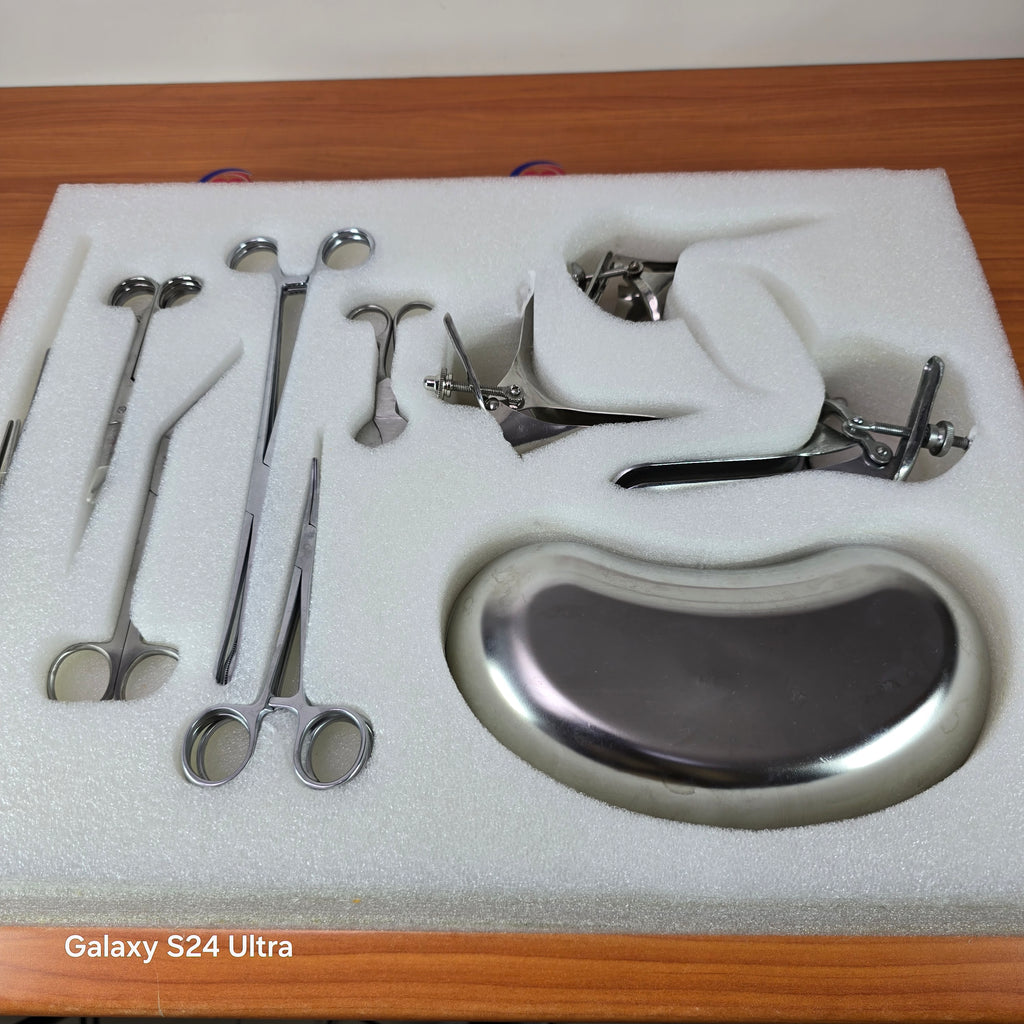 Kit de Instrumentos Ginecológicos Profissional em Aço Inoxidável