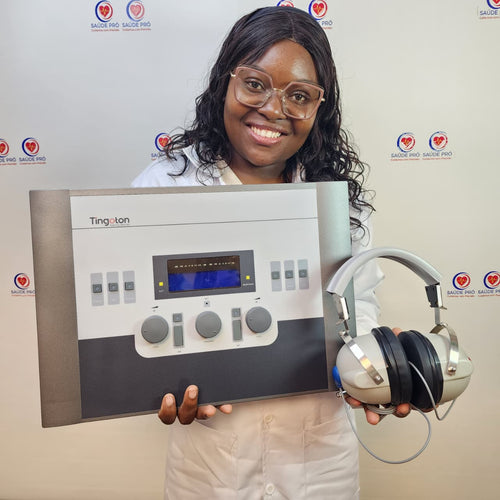 Audiómetro Tingoton SY-G055 – 2 Canais, Condução Aérea e Óssea B71, Fones TDH39