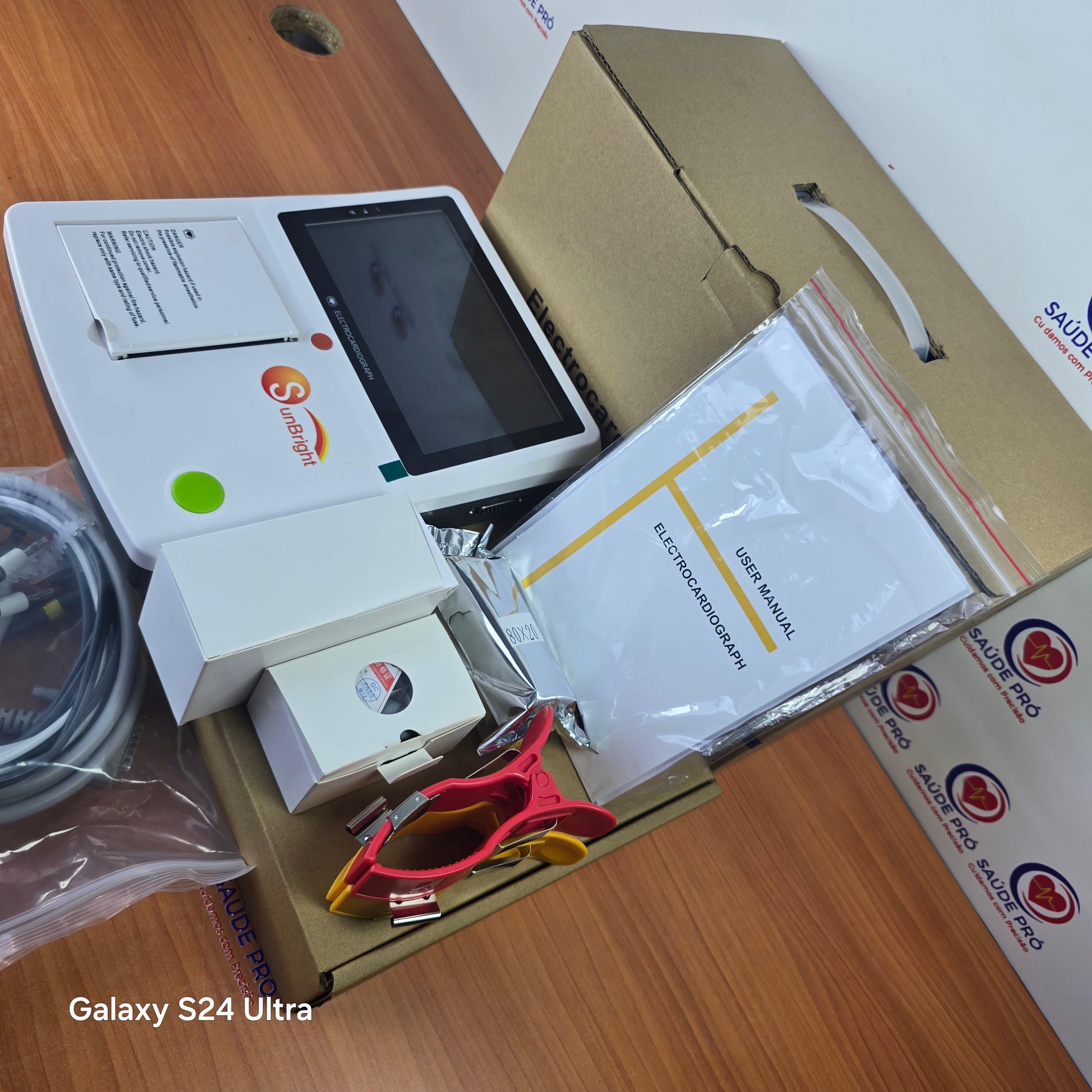 Eletrocardiógrafo SUN-6031 – ECG Digital de 3 Canais, 12 derivações