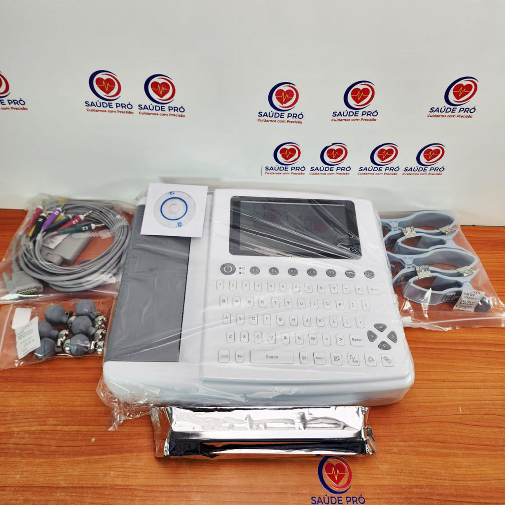 Eletrocardiógrafo Contec ECG1200G – ECG Digital de 12 Canais com Impressora Integrada