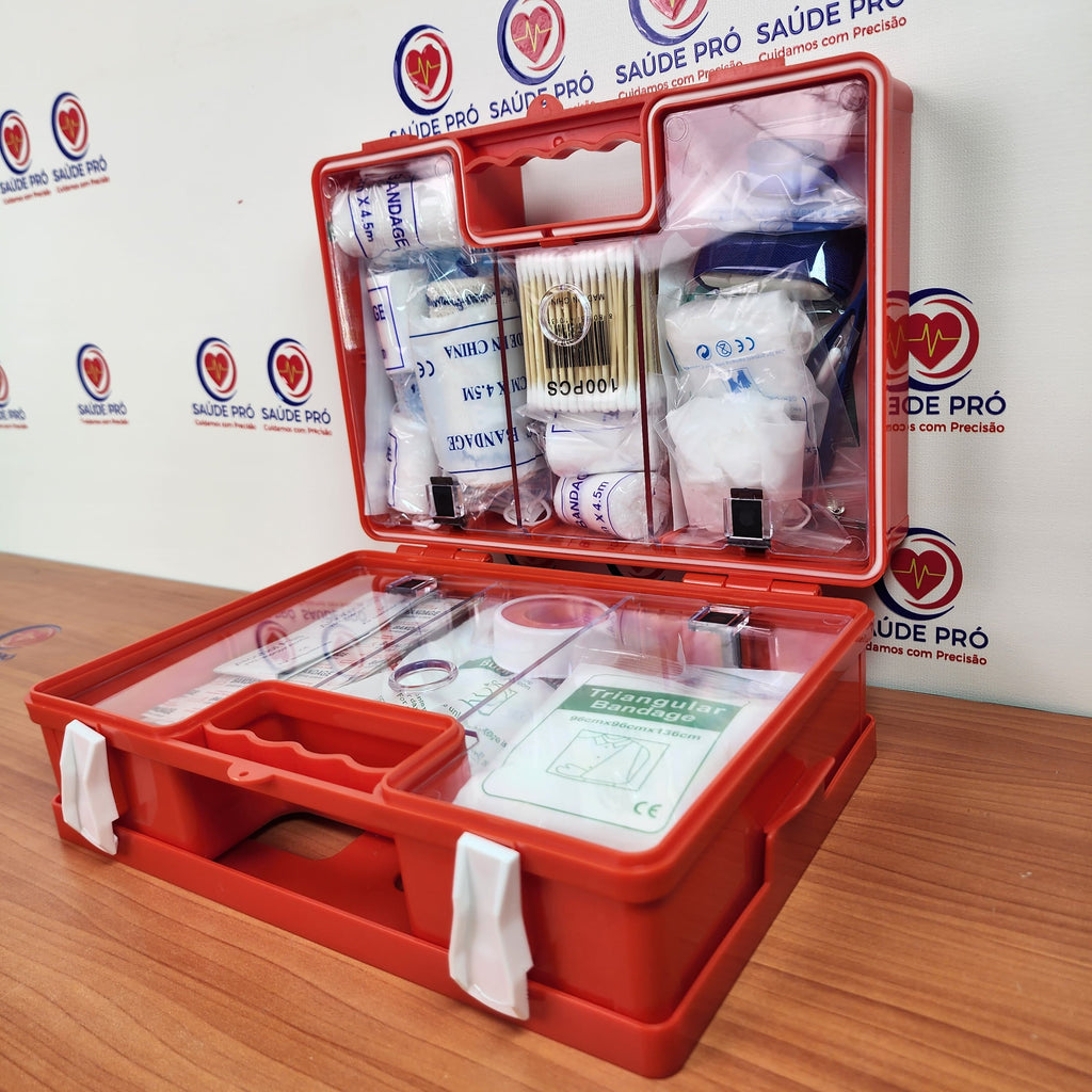 Kit de Primeiros Socorros Profissional para 50 Pessoas – Modelo GKB302 | Padrão Europeu CE