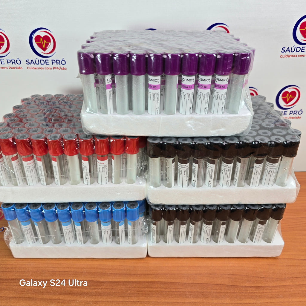Tubos de Colheita de Sangue a Vácuo – Diversos Aditivos