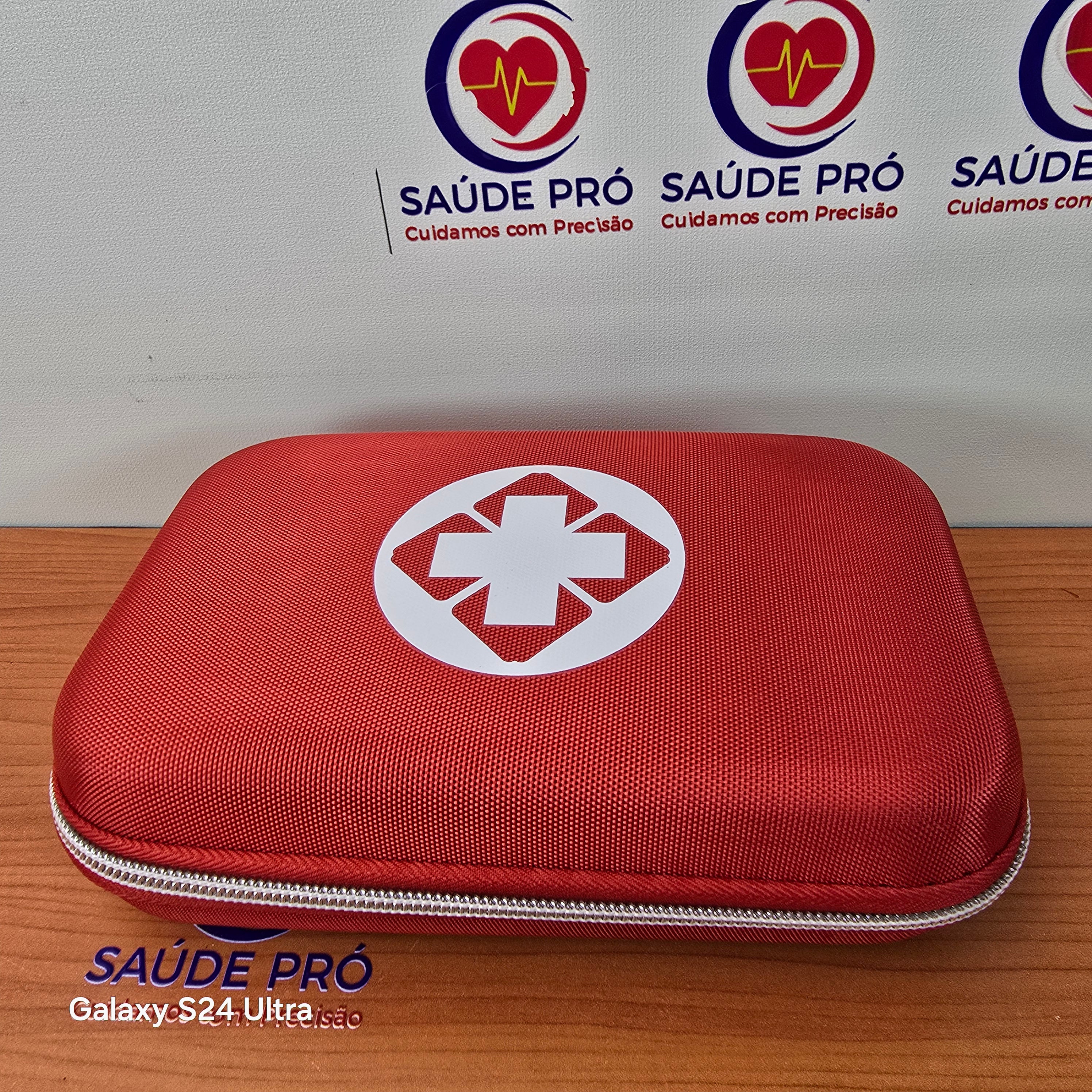 Kit de Primeiros Socorros Portátil Completo com Estojo Rígido