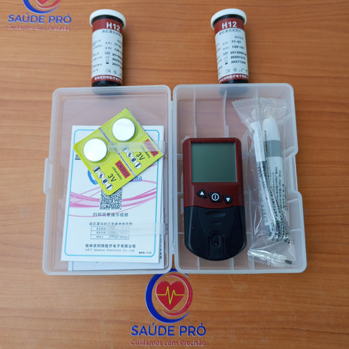 Analisador Hemoglobina URIT-12 | 10s | 13μl | 4-24 g/dL | 10un