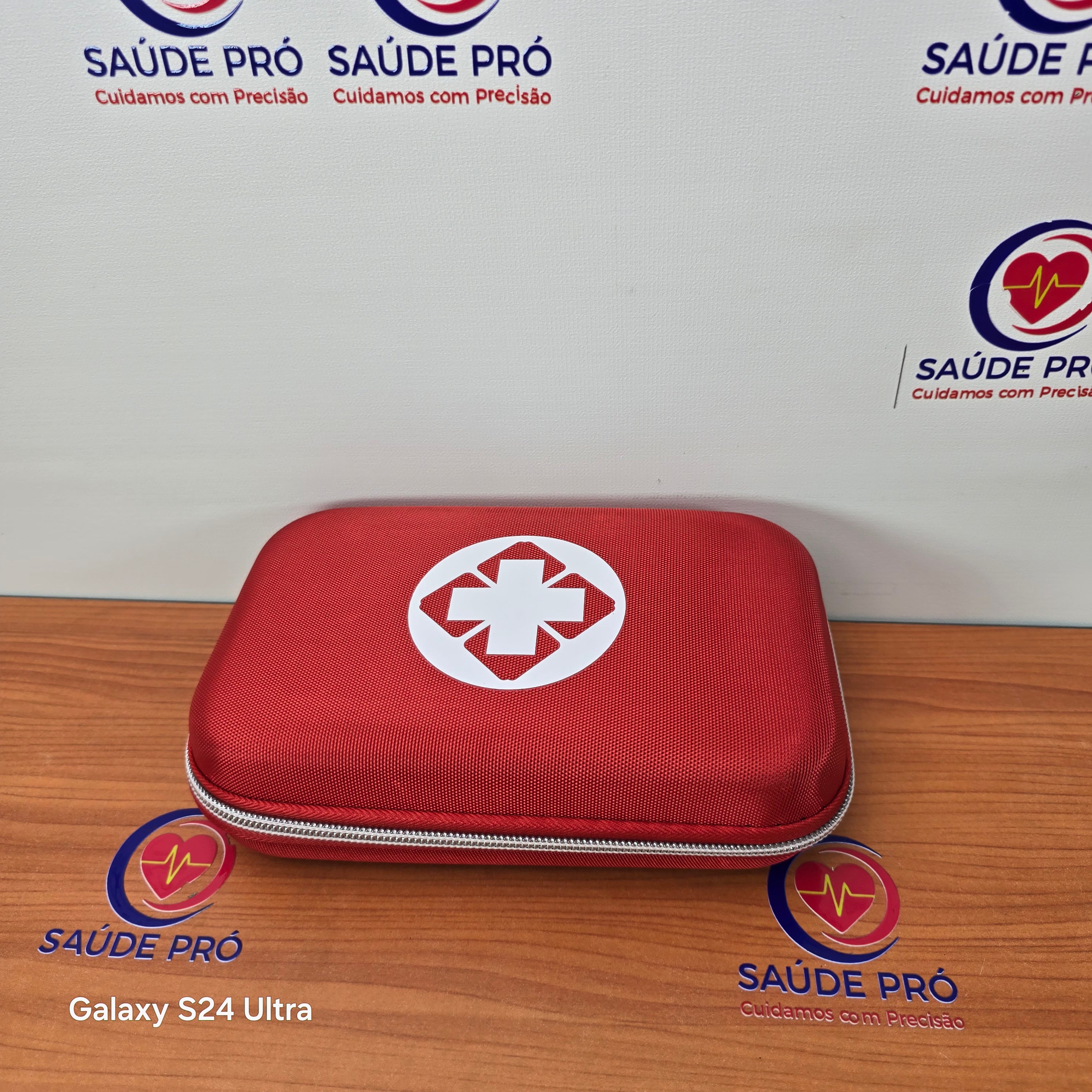 Kit de Primeiros Socorros Portátil Completo com Estojo Rígido